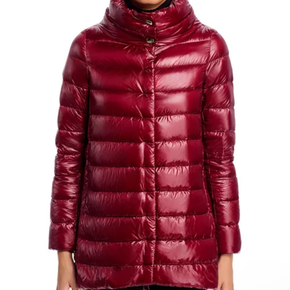 HERNO Stunning Amelia Stand Collar Down Puffer Coat Sz 40/4 NWT $755!! - Picture 2 of 11